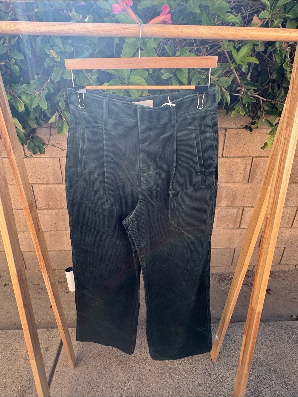 Everlane Forest Green Corduroy Pants
